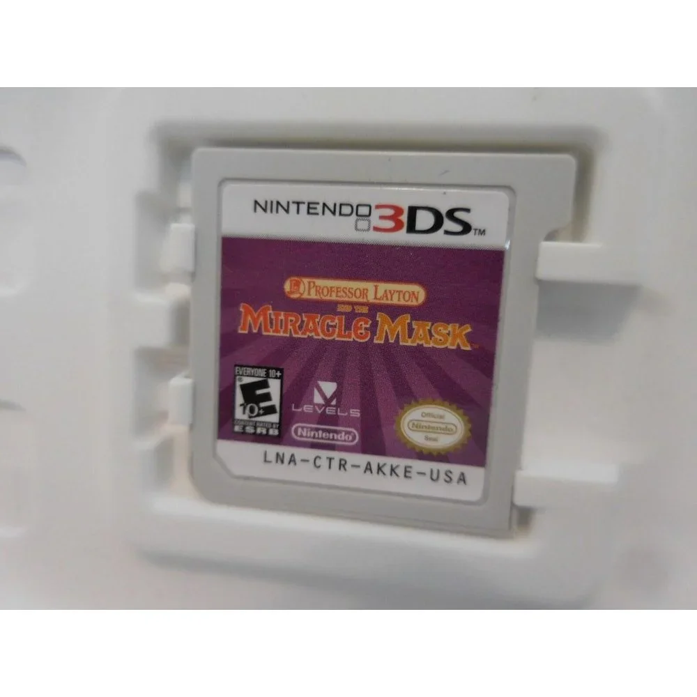 Professor Layton and the Miracle Mask (Nintendo 3DS, 2012) Complete + Monster Hi